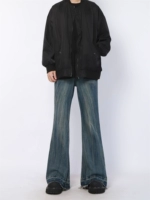 Мама, Mgjm Baba Family Cleanfit Snowfield Micro -Mao Mao Bian Jeans Летние свободные брюки, мужчины и женщины, мужчины и женщины
