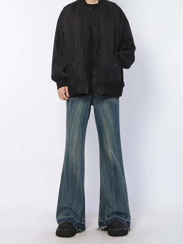 Мама, Mgjm Baba Family Cleanfit Snowfield Micro -Mao Mao Bian Jeans Летние свободные брюки, мужчины и женщины, мужчины и женщины