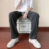 Осенние штаны, повседневные брюки, костюм, в американском стиле, оверсайз, свободный прямой крой