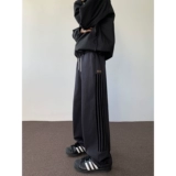 Спортивные летние штаны для отдыха, в американском стиле, свободный прямой крой