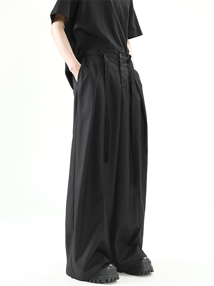 Yohji Yamamoto Trousers Men's Summer Khaki Loose Wide-leg Casual