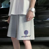 Летние шорты для отдыха, светоотражающие трендовые тонкие штаны, свободный прямой крой