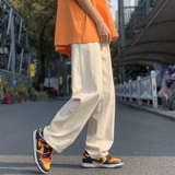 Летние трендовые штаны для отдыха, европейский стиль, свободный прямой крой