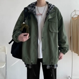 Демисезонная куртка, комплект, толстовка с капюшоном, трендовый плащ, большой размер