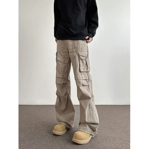 Штаны, универсальный парашютист, в американском стиле, свободный крой