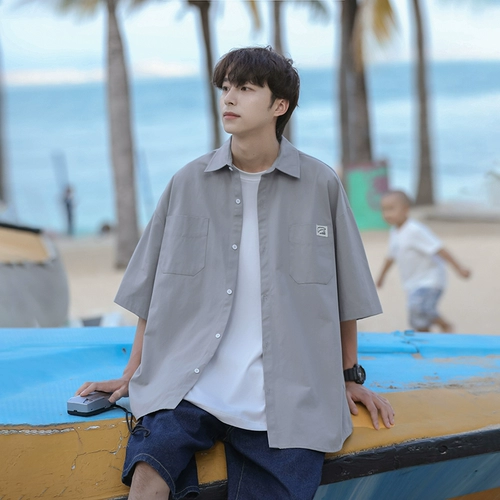 Летняя японская трендовая рубашка для отдыха, свободный крой, защита от солнца, подходит для подростков