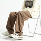 Трендовые спортивные летние базовые штаны, в американском стиле, свободный прямой крой