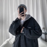 Tide, джинсовая весенняя куртка, ретро толстовка с капюшоном, в американском стиле, оверсайз