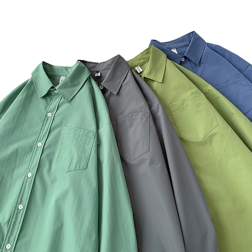 Трендовая рубашка, летний лонгслив, кардиган для отдыха, универсальная цветная куртка, оверсайз