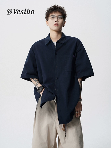 Летняя модная рубашка, универсальная куртка, США, свободный крой