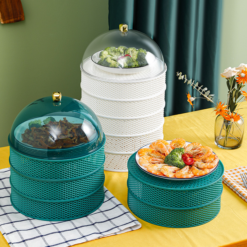 Kitchen leftovers rack food preparation multi-layer storage box plate supplies household Daquan vegetable shelf artifact