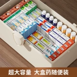 Фармацевтические коробки Семейство Семейство, загружающая большие ящики для хранения лекарств, стратифицированная многослойная медицинская помощь.