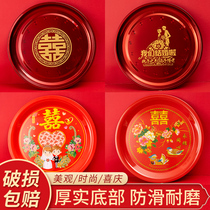 Tray wedding supplies tray rectangular fruit tray fruit tray household tea set tray candy tray cup tray