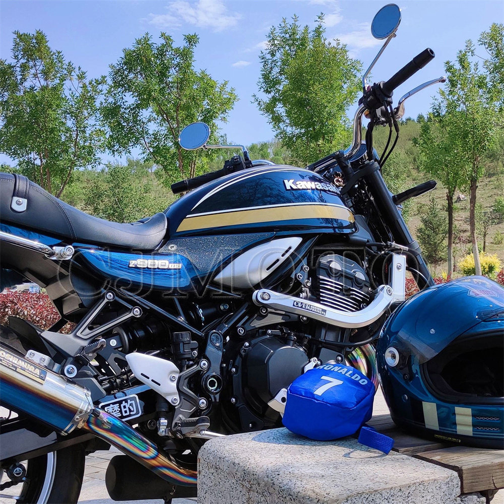 Suitable for Kawasaki Z900Rs 17-26 Years, Modified over Racing Style Crash Bar Body Protection Bumper — تصویر 1