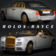 Gold Balloon 1 24 Rolls-Royce Phantom Simulation Metal Car Model Ornament Luxury Car Sedan Children's Toy Car