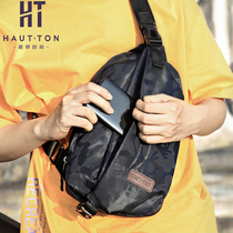 Haodun chest bag mens ins super hot camouflage tide brand chest backpack large-capacity one-shoulder messenger bag nylon casual bag
