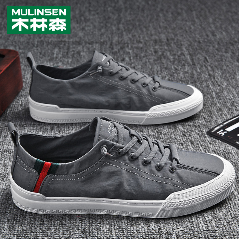 Wood Linson Men Shoes 2022 New Trendy Sails Shoes Men's Spring Casual Board Shoes 100 Hitch A Foot foot Cloth Shoes Man