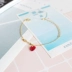 6460 Thanh Đảo Eraser Trang sức Nhật Bản Handmade đơn giản Red Crystal Love Arrow Bracelet vòng gỗ huyết rồng Vòng đeo tay Clasp