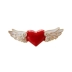 6775 Thanh Đảo Eraser Trang sức Mocha Girl Series Red Heart Angel Wings Trâm Pin trâm cài Trâm cài