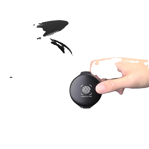 Отпечаток рук, красная поролоновая портативная маленькая чернильная подушечка, быстрое высыхание