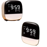 Deli 8852 Electronic Alarm Student New Smart Sound Control Control Детская спальня сильная пробуждение, чтобы встать