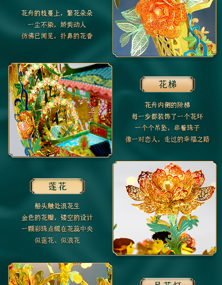 拼圖拼界王國花舟3d立體金屬拼圖手工diy拼裝模型六一兒童節禮物玩具 Yahoo奇摩拍賣