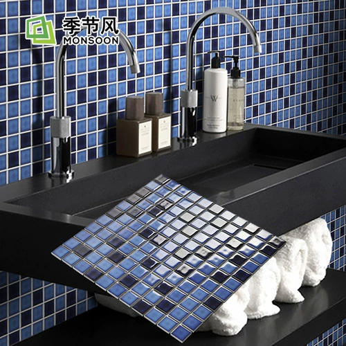 Средиземноморский кристалл кристалл кристалл кристалл кристалл император ретро керамика Мозаичная паста плавание бассейн туалет