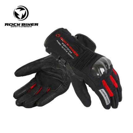ROCK BIKER Carbon Fiber Motorcycle Gloves GW001 2 Four Seasons Breathable Riding Anti-fall Men's Off-road Motorcycle