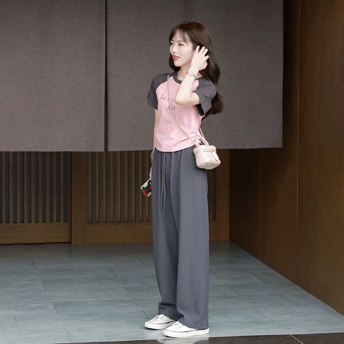 Футболка с короткими рукавами дофамин, уникальная и стильная, нерегулярная сладкая и пряная топ для женского летнего стиля