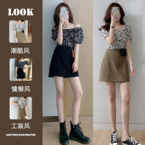 Summer Big Code Womens Dress 2022 Light Cooked Wind Fat Mm Conspicuy Wearing A Hitch Pure Sweet And Mermaid Dress Two-piece Suit Spring