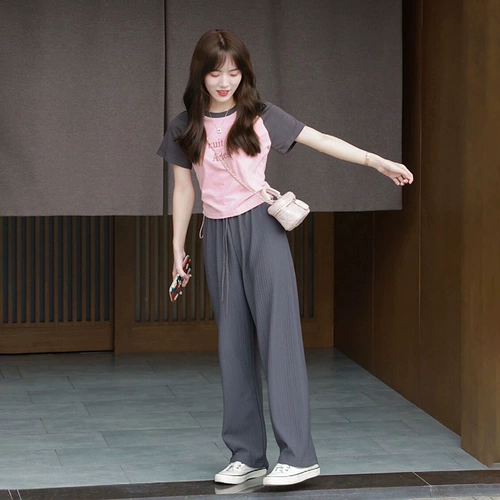 Футболка с короткими рукавами дофамин, уникальная и стильная, нерегулярная сладкая и пряная топ для женского летнего стиля