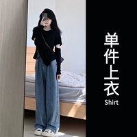 Один топ [новая весенняя одежда 2025 года для женщин/героиня корейской драмы в стиле miu miu/весенний наряд ootd/шик в чайном стиле/весенний наряд для путешествий по Юньнани на море, дофаминовый наряд/весенний наряд]