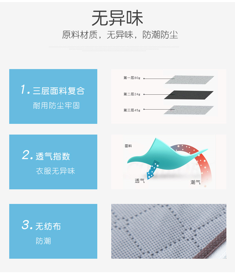 喜家家 棉被收纳袋 5个装 图2