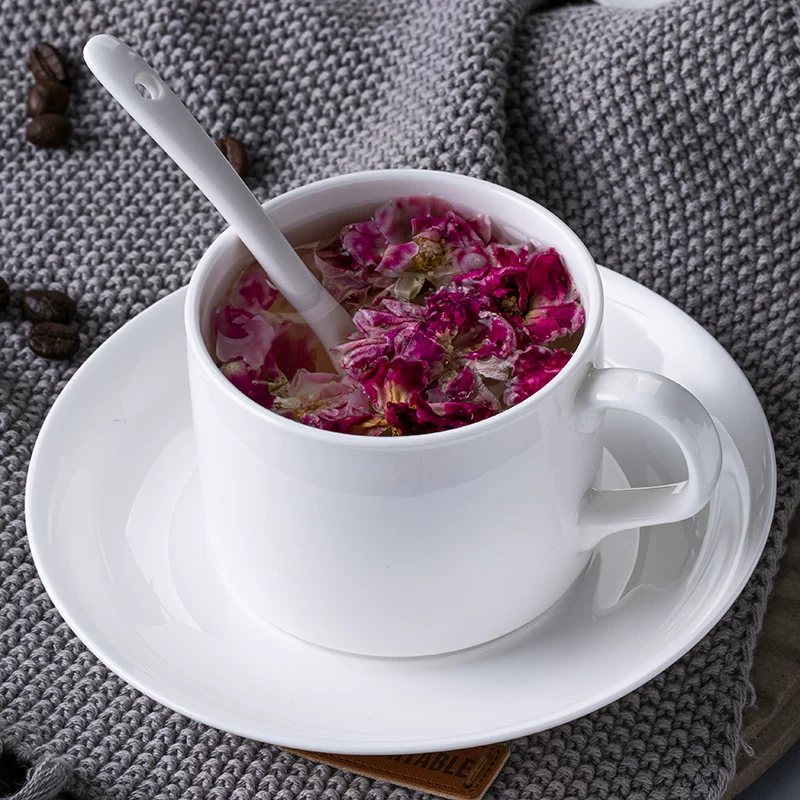 Концентрированное кофе из керамики, маленькая ложка, простой и элегантный дизайн, французский стиль