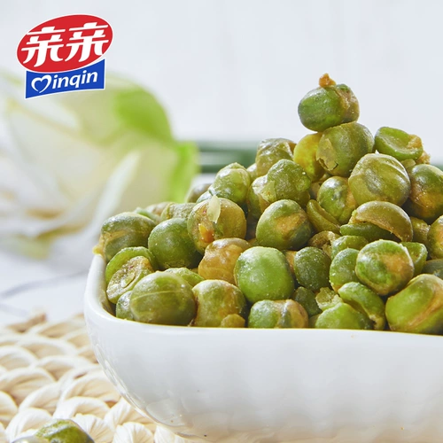 亲亲 Зеленая фасоль горох крепешка маленькая упаковка Оригинальные закуски закуски маленькая продуктовая бобовые закуски 100 г