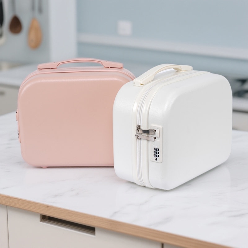 Casual and Fresh Style, Satchel Suitcase, Cosmetics Cosmetics Bag, Satchel Mini Suitcase, Lightweight and Large Capacity