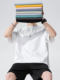 Pure Cotton Short-Sleeve T-Shirt for Men, Loose Fit for Big and Tall, Summer Trendy Plus-Size Half-Sleeve Tee, Large Size Men's Clothing 400