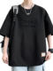 Summer New Style ins Hong Kong Style Short-Sleeved T-Shirt for Men, Plus Size, Loose Fit, Heavy-Duty Print, Crew Neck Top, Trendy
