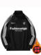 Plus-Size Trendy Half-Zip Fleece Sweatshirt for Men, Autumn and Winter Tops, Extra Large Fleece Stand-Collar Jacket 9