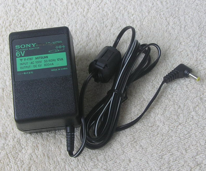SONY AC-MZ60 6V power supply