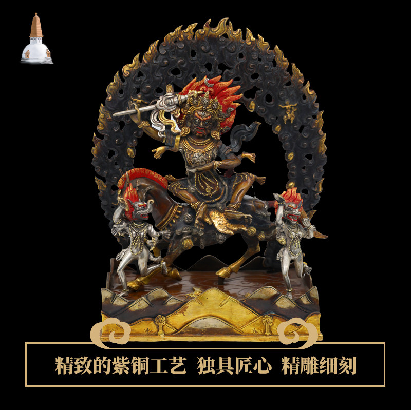 Nepali Buddha Statue Auspicious Day Mother Pure Handmade Red Copper Tibetan Buddhism Myong imported to the Mercy Pendulum