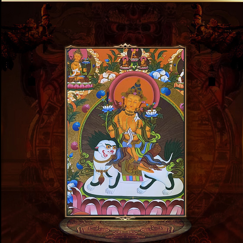 Donka Hand Painter Nepal Handmade ManjustBodhisattva Hung Painting Direct Sow 5 Benefits