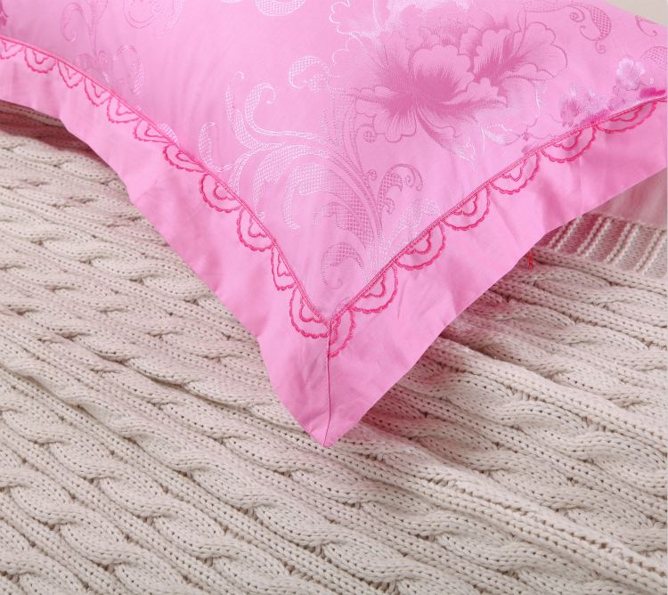 Áo choàng cotton đôi 1,2 m 1,5 m 1,8 m màu đỏ cưới hoa thêu hoa gối đôi