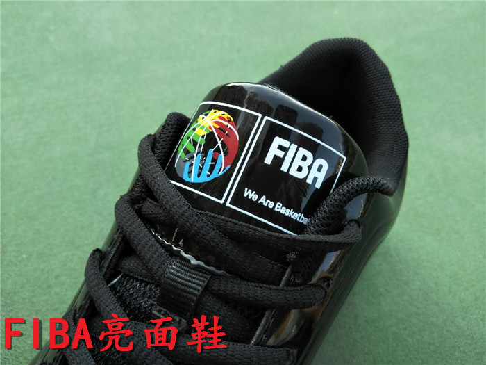 FIBA Champions League trọng tài bóng giày bằng sáng chế da đen của nam giới trọng tài giày bóng rổ trọng tài đặc biệt giày giày bóng rổ nike