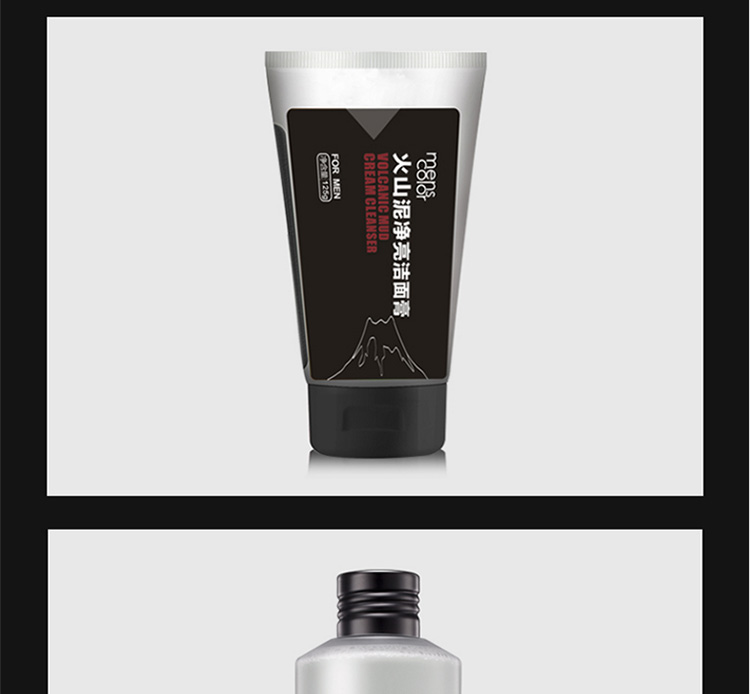 Van Gogh Men Volcanic Mud Spa Brightening Skincare Set Giữ ẩm làm sạch sâu da mặt kem trắng da mặt cho nam