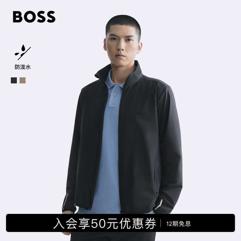 [Water-Repellent] Boss 26 New Men's Golf Four-Way Stretch Stand-Up Collar Zipper Jacket