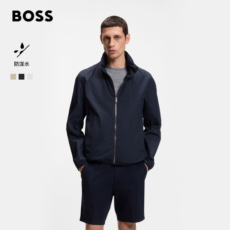[Water-Repellent] Boss 26 Summer New Men's Commuter Casual Everyday Multi-Color Stand-Up Collar Zipper Jacket