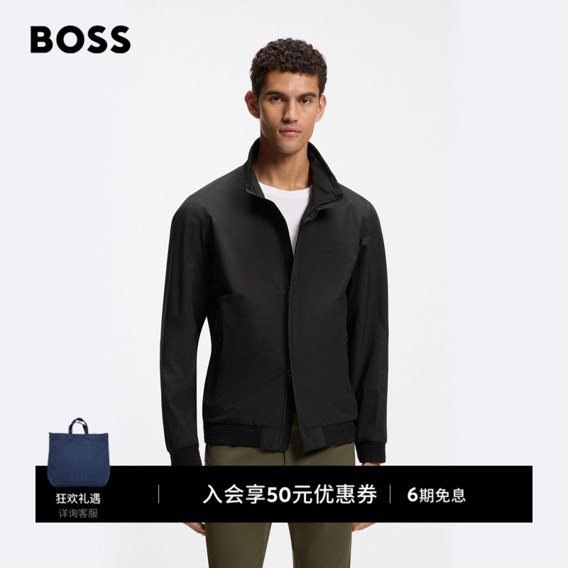 [Porsche Collaboration] Boss Men's 2026 New Stand Collar Simple Commuter Casual Jacket