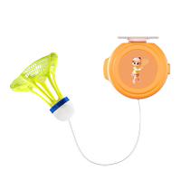 Badminton single trainer rebound practice line suction cup home one-person self-playing artifact indoor childrens slalom