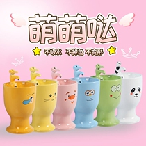 Kindergarten childrens column basin color integrated sink cartoon ceramic wash basin floor outdoor wash basin